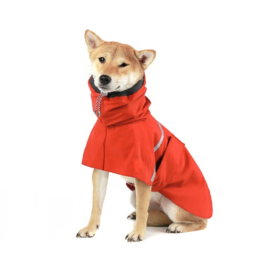 서울펫 outdoor raincoat (red)